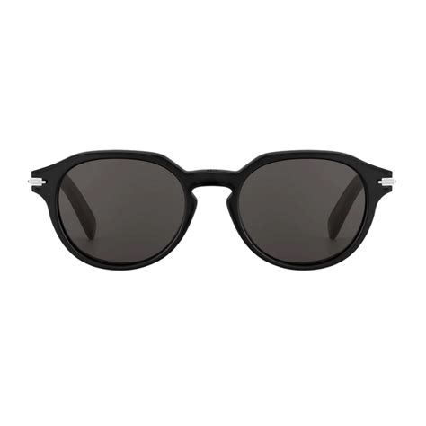 dior black suit r21|DIOR MEN Blacksuit r21 Round Sunglasses .